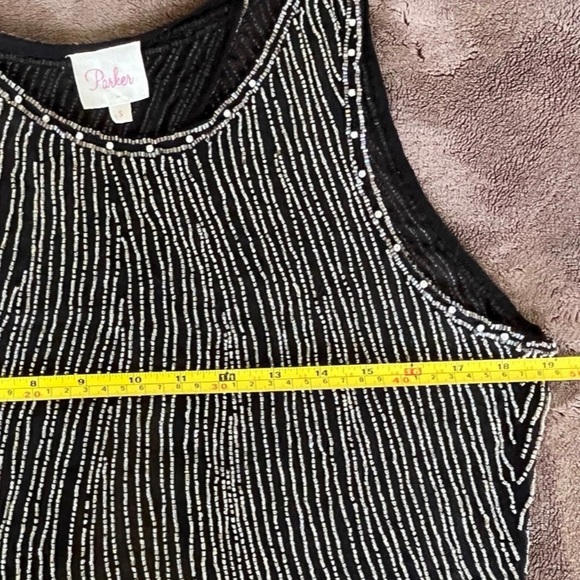 Parker Beaded Art Deco Tank size S - Picture 9 of 10